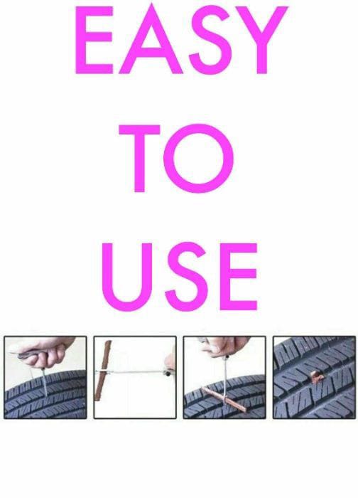 Deluxe Tire Repair Plug Kit for Tubeless Tires