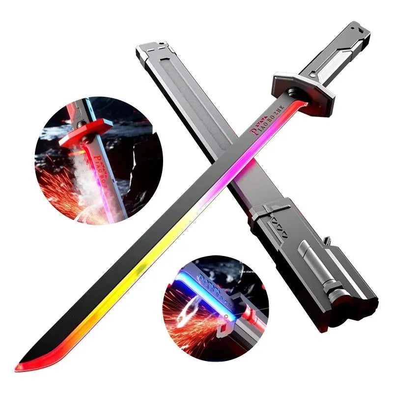 LED Talwar Smoke Toy Sword – Light-Up Warrior Blade