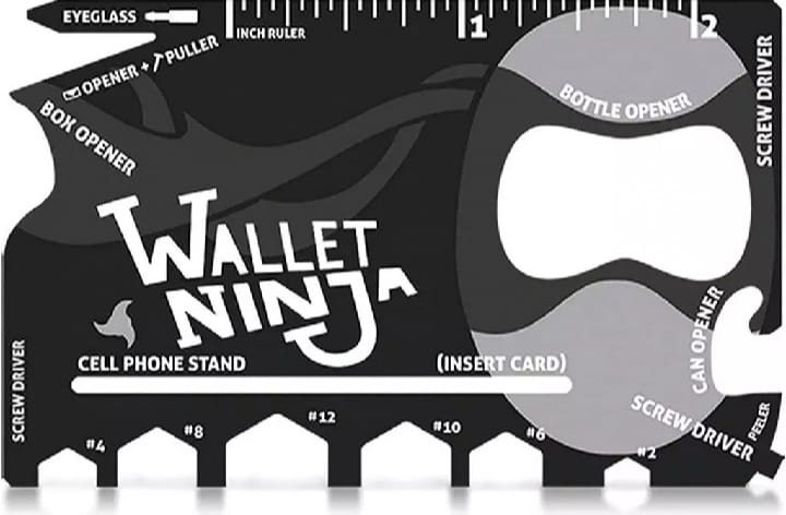Wallet Ninja 18-in-1 Card Multi-Tool