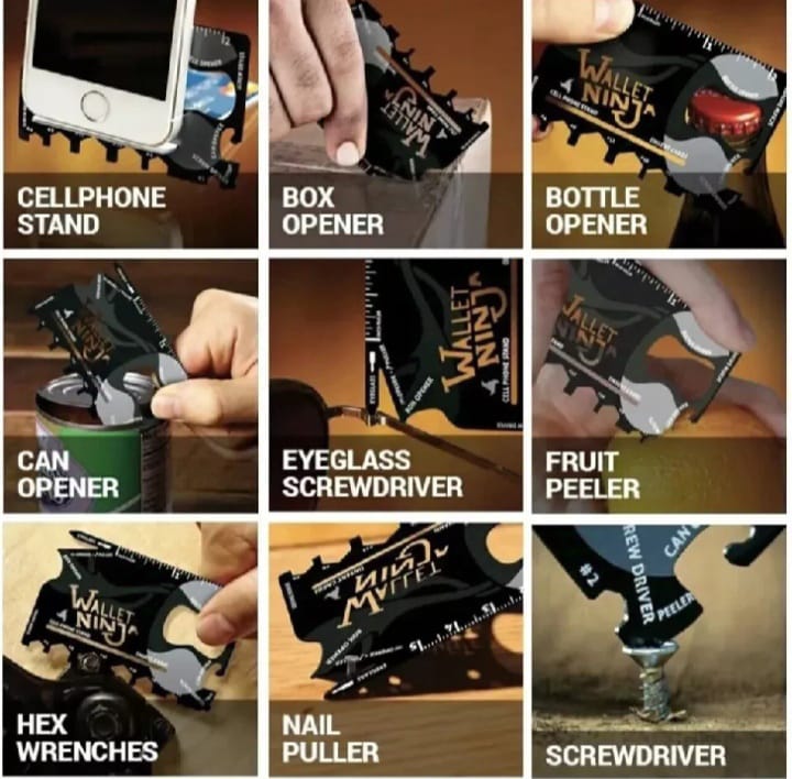 Wallet Ninja 18-in-1 Card Multi-Tool