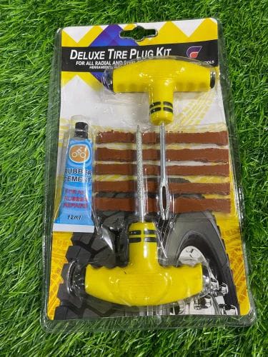 Deluxe Tire Repair Plug Kit for Tubeless Tires