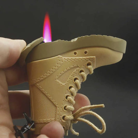 Mini Army Boot Lighter 🔥 | Keychain with Bottle Opener