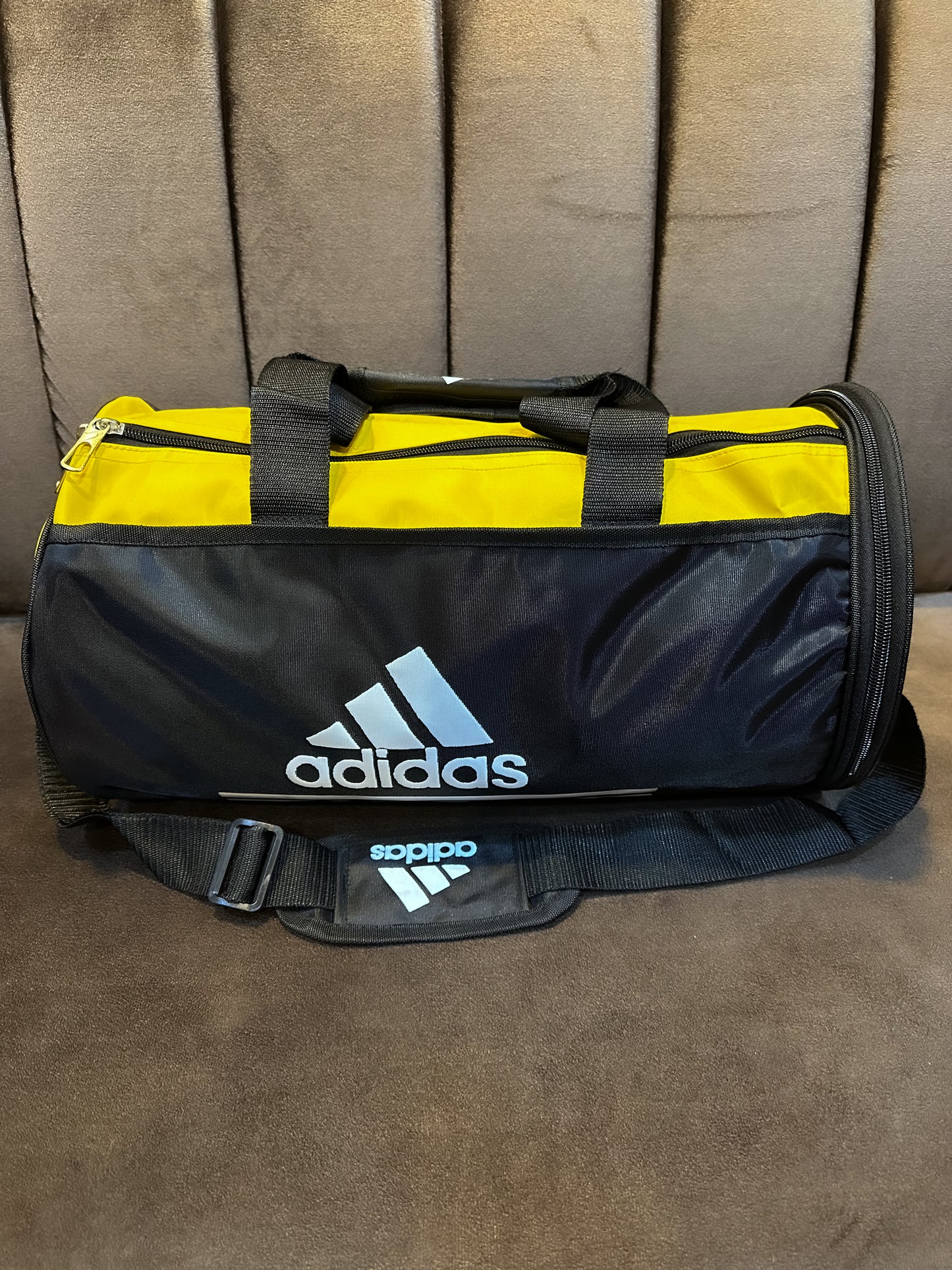 Adi 3 Strips Duffle Bag with shoe compartment-18 inch random color