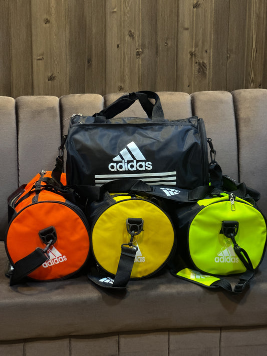 Adi 3 Strips Duffle Bag with shoe compartment-18 inch random color
