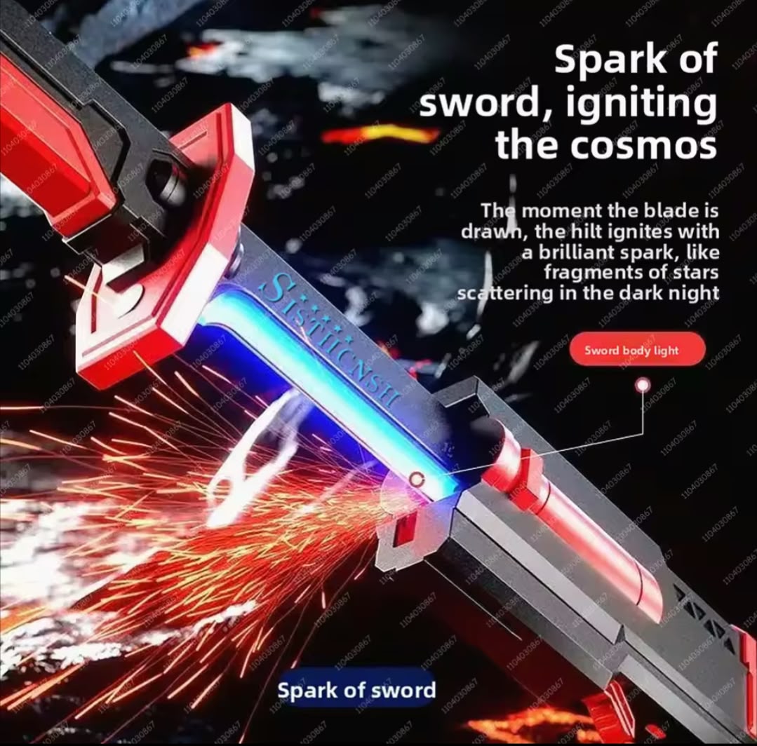 LED Talwar Smoke Toy Sword – Light-Up Warrior Blade